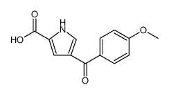 4-(4-METHOXY-BENZOYL)-1H-PYRROLE-2-CARBOXYLIC ACID结构式