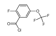 2-FLUORO-5-(TRIFLUOROMETHOXY)BENZOYL CHLORIDE Structure