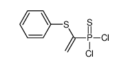 dichloro-(1-phenylsulfanylethenyl)-sulfanylidene-λ5-phosphane Structure