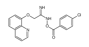 [(1-amino-2-quinolin-8-yloxyethylidene)amino] 4-chlorobenzoate Structure