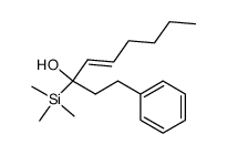 1-phenyl-3-(trimethylsilyl)-4-nonen-3-ol结构式