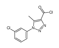 1-(3-chlorophenyl)-5-methyltriazole-4-carbonyl chloride结构式