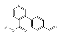 3-(4-Formyl-phenyl)-isonicotinic acid methyl ester结构式