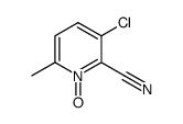 3-chloro-6-methylpyridine-2-carbonitrile-1-oxide Structure