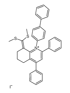 1-biphenyl-4-yl-8-2,4-diphenyl-5,6,7,8-tetrahydroquinolinium iodide Structure