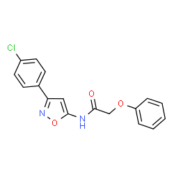 N-[3-(4-Chlorophenyl)-1,2-oxazol-5-yl]-2-phenoxyacetamide Structure