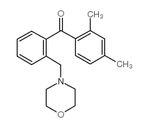 2,4-DIMETHYL-2'-MORPHOLINOMETHYL BENZOPHENONE structure