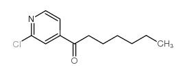 2-CHLORO-4-HEPTANOYLPYRIDINE结构式