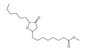 methyl 8-(5-hexyl-4-oxooxolan-2-yl)octanoate结构式