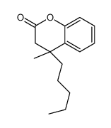 4-methyl-4-pentyl-3H-chromen-2-one Structure