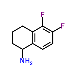 5,6-Difluoro-1,2,3,4-tetrahydro-1-naphthalenamine结构式