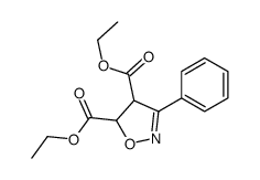 diethyl 3-phenyl-4,5-dihydro-1,2-oxazole-4,5-dicarboxylate Structure