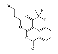 3-(3-bromopropoxy)-4-(2,2,2-trifluoroacetyl)isochromen-1-one Structure
