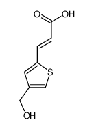 (2E)-3-[4-(Hydroxymethyl)-2-thienyl]acrylic acid Structure