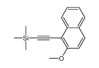 2-(2-methoxynaphthalen-1-yl)ethynyl-trimethylsilane结构式