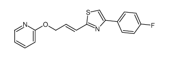 4-(4-fluorophenyl)-2-(3-pyridin-2-yloxyprop-1-enyl)-1,3-thiazole Structure