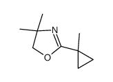 4,4-dimethyl-2-(1-methylcyclopropyl)-5H-1,3-oxazole结构式
