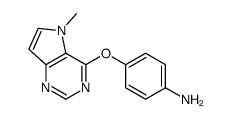 4-(5-methylpyrrolo[3,2-d]pyrimidin-4-yl)oxyaniline结构式