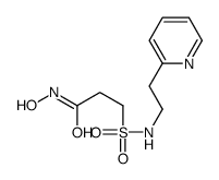 N-hydroxy-3-(2-pyridin-2-ylethylsulfamoyl)propanamide结构式