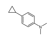 BENZENAMINE, 4-CYCLOPROPYL-N,N-DIMETHYL- structure