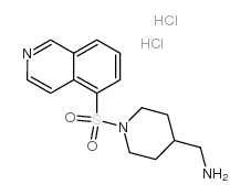 (1-isoquinolin-5-ylsulfonylpiperidin-4-yl)methanamine,dihydrochloride Structure