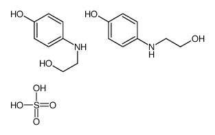 bis[(2-hydroxyethyl)(4-hydroxyphenyl)ammonium] sulphate结构式