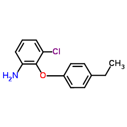 3-Chloro-2-(4-ethylphenoxy)aniline结构式
