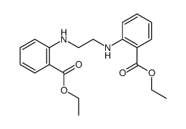 N,N'-ethanediyl-di-anthranilic acid diethyl ester结构式