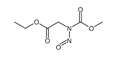 ethyl N-methoxycarbonyl-N-nitrosoglycinate结构式