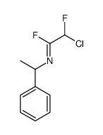 2-chloro-2-fluoro-N-(1-phenylethyl)ethanimidoyl fluoride结构式