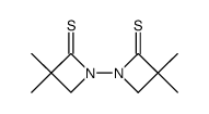 3,3,3',3'-Tetramethyl(1,1'-biazetidin)-2,2'-dithion Structure