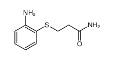 Propanamide, 3-[(2-aminophenyl)thio] Structure