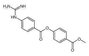 (4-methoxycarbonylphenyl) 4-(diaminomethylideneamino)benzoate Structure