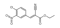 3t-(4-chloro-3-nitro-phenyl)-2-cyano-acrylic acid ethyl ester结构式