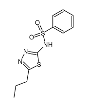 2-Benzolsulfonamino-5-propyl-1,3,4-thiadiazol Structure