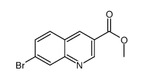 7-溴喹啉-3-羧酸甲酯结构式