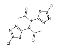 N,N'-diacetyl-N,N'-bis-(5-chloro-[1,3,4]thiadiazol-2-yl)-hydrazine Structure