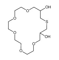15,19-dihydroxy-1,4,7,10,13-pentaoxa-17-thiacycloeicosane Structure