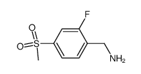 2-fluoro-4-methanesulfonyl-benzylamine结构式