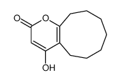 4-hydroxy-6,7,8,9,10,11-hexahydro-5H-cyclonona[b]pyran-2-one结构式