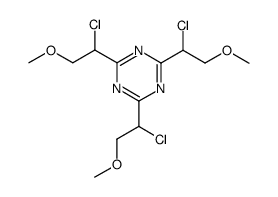 tris-(1-chloro-2-methoxy-ethyl)-[1,3,5]triazine Structure