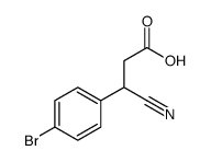 3-(4-Bromophenyl)-3-cyanopropanoic acid structure