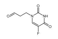 N1-(2-formylethyl)-5-fluorouracil结构式