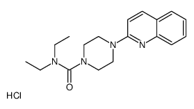 N,N-diethyl-4-quinolin-2-ylpiperazine-1-carboxamide,hydrochloride结构式