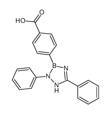 4-(2,5-diphenyl-1H-1,2,4,3-triazaborol-3-yl)benzoic acid Structure