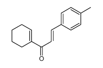 1-(cyclohexen-1-yl)-3-(4-methylphenyl)prop-2-en-1-one结构式