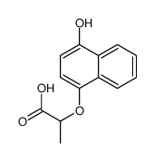 2-(4-hydroxy-1-naphthyloxy)propionic acid structure