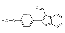 2-(4-Methoxyphenyl)indolizine-3-carboxaldehyde structure