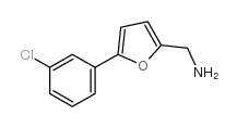 1-[5-(3-chlorophenyl)-2-furyl]methanamine(SALTDATA: FREE)结构式
