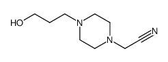 1-Piperazineacetonitrile,4-(3-hydroxypropyl)-(6CI,9CI) Structure